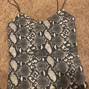 Small, Snake skin tank top
